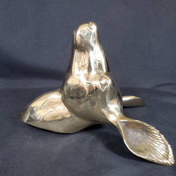 VTG Solid Brass Deer Head Wall Mount Polished Brass Stag Sculpture Rustic Lodge - Picture 6 of 14